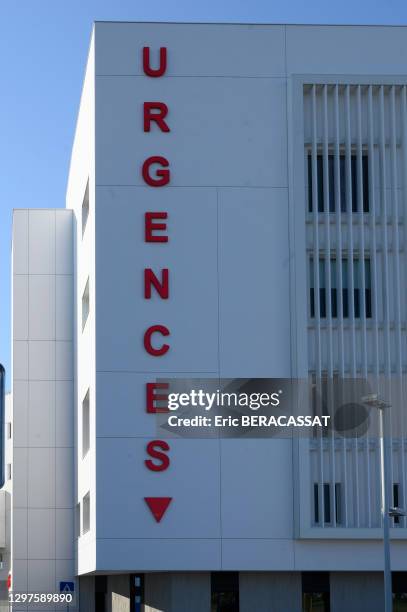 Service des urgences de la clinique de Saint-Jean-de-Védas, 24 mars 2020, département de l'Hérault, Occitanie, France.