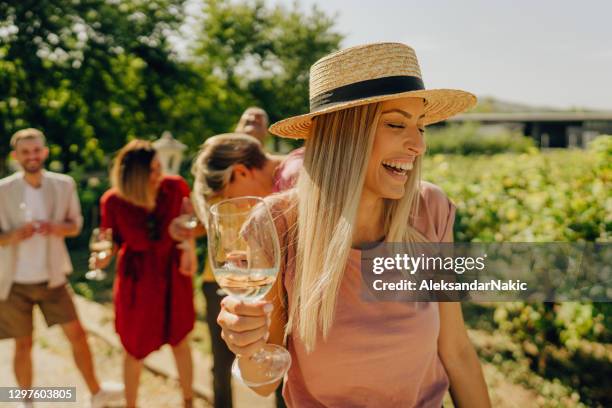 cata de vinos en bodega - vineyard fotografías e imágenes de stock