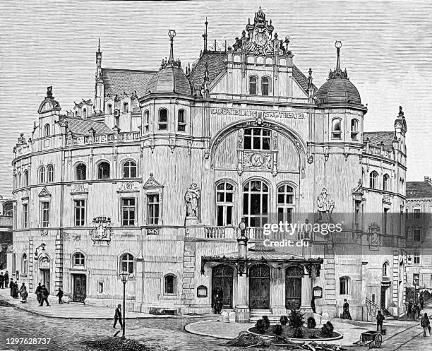 Das Kaiserjubilumsstadttheater In Wien Fassade, Stock-Foto