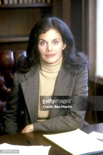Sherry Lansing, President of production at 20th Century Fox, the first woman to head a Hollywood movie studio, Los Angeles, 1980.