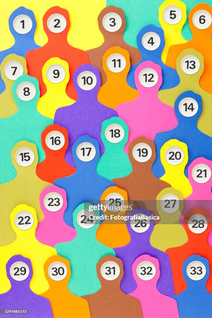 Male Numbers Numbered Men High-Res Vector Graphic - Getty Images