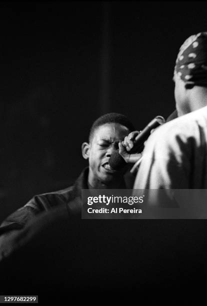 Kurupt performs when the Death Row Records label assembles at The Source Awards, held at The Paramount Theater at Madison Square Garden, on August 3,...