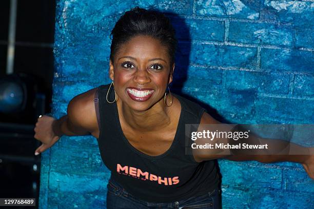 Actor Montego Glover joins cast of "Memphis" on Broadway at the Shubert Theatre on October 20, 2011 in New York City.