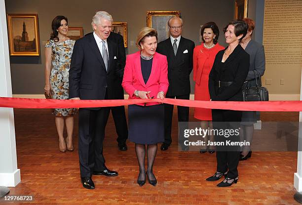 Crown Princess Mary of Denmark, ASF President Edward P. Gallagher, King Harald V of Norway, Queen Sonja of Norway, King Carl XVI Gustaf of Sweden,...