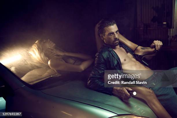 Actor Skeet Ulrich is photographed with model Jayden Robison for Flaunt Magazine on August 26, 2020 in Los Angeles, California. PUBLISHED IMAGE.