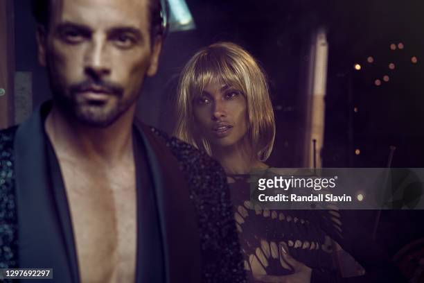 Actor Skeet Ulrich is photographed with model Jayden Robison for Flaunt Magazine on August 26, 2020 in Los Angeles, California.