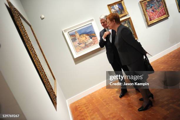 President of The American-Scandinavian Foundation Edward Gallagher and President of Finland Tarja Halonen attend the American-Scandinavian Foundation...