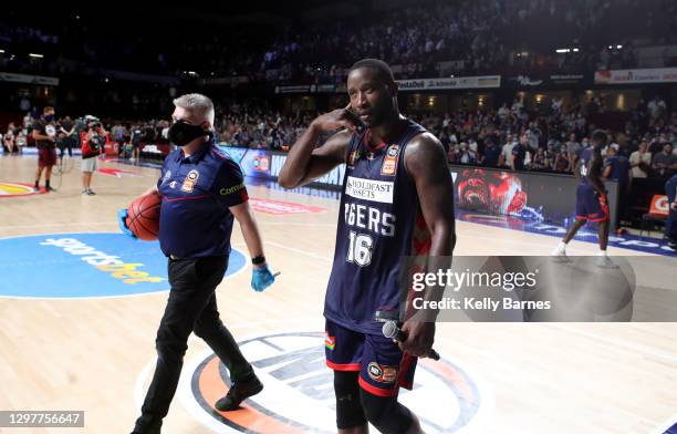 Donald Sloan of the 36ers during the round two NBL match between the Adelaide 36ers and the New Zealand Breakers at Adelaide Entertainment Centre, on...