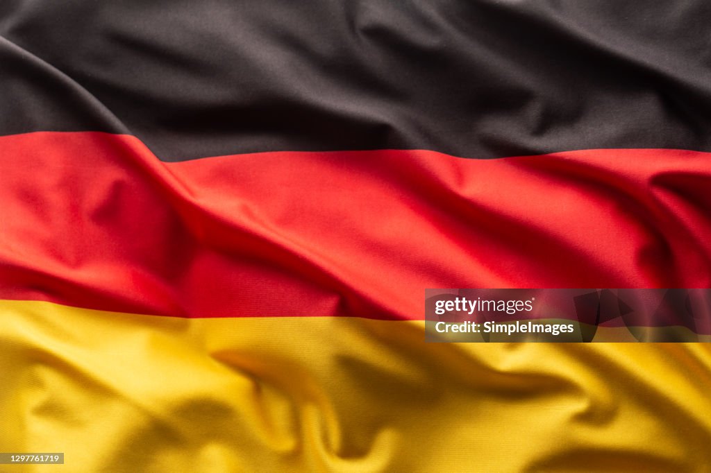Flag of Germany blowing in the wind.
