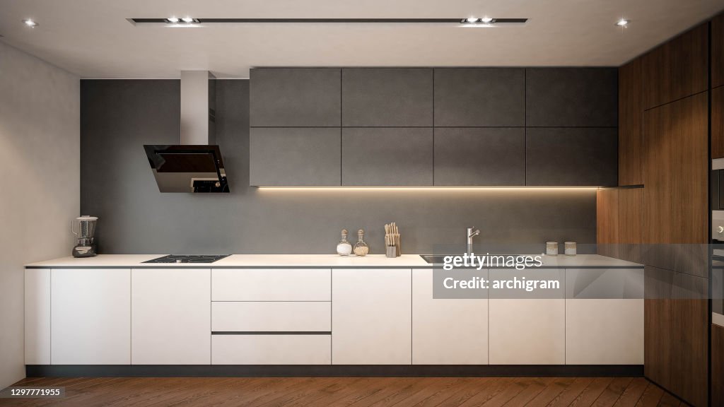 Kitchen Renderings Computer Interior Design Architecture Computer Generated Image Of Kitchen ...