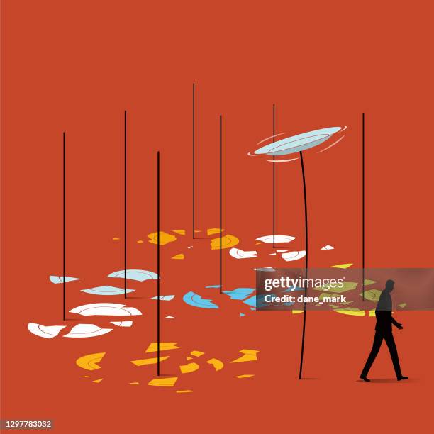 failure - spinning stock illustrations