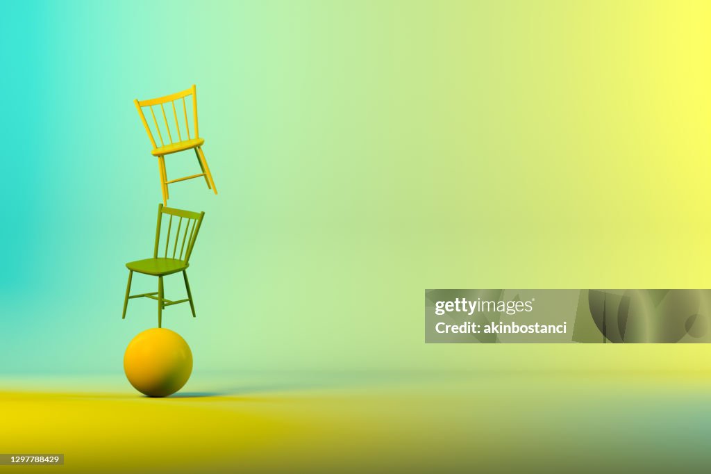 Balance with Chair and Sphere, Minimal Concept