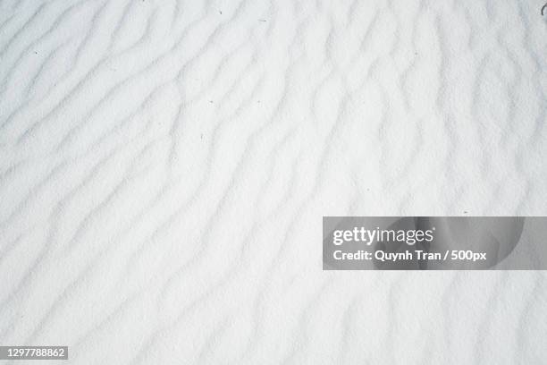 full frame shot of white sand,white sands,new mexico,united states,usa - sand ストックフォトと画像