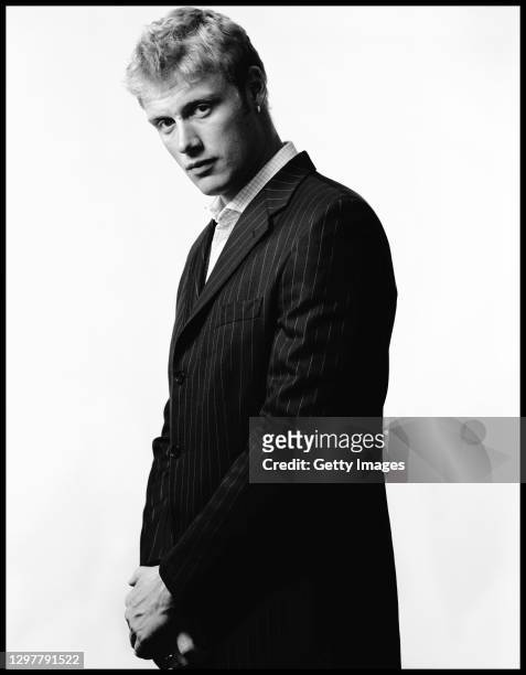 England and Lancashire all rounder Andrew 'Freddie' Flintoff pictured in March 2003 in Manchester, United Kingdom.