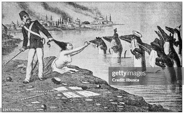 antique illustration - domestic violence stock illustrations