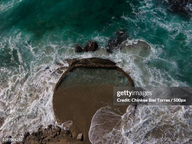 aerial view of sea,laguna beach,california,united states,usa - laguna beach kalifornien bildbanksfoton och bilder