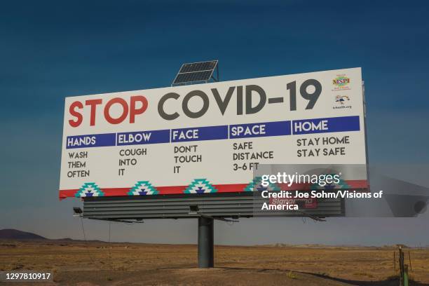 Warning billboard on Navajo Indian Reservation, Arizona.