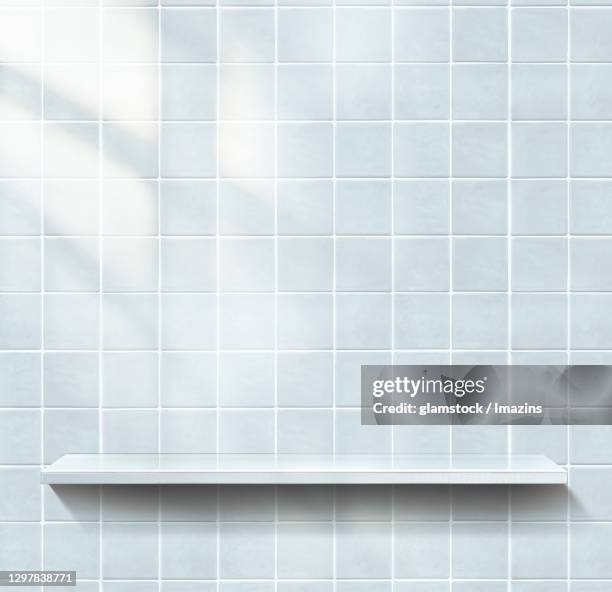 ilustrações, clipart, desenhos animados e ícones de bathroom, shelf, tile, wall, sunshine - neat