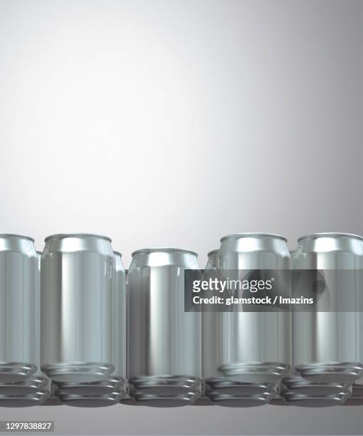 can, aluminum, 3d, low angle - low angle view stock illustrations