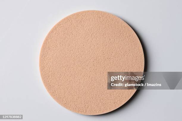 sponge, cosmetic, circle - powder puff stock pictures, royalty-free photos & images