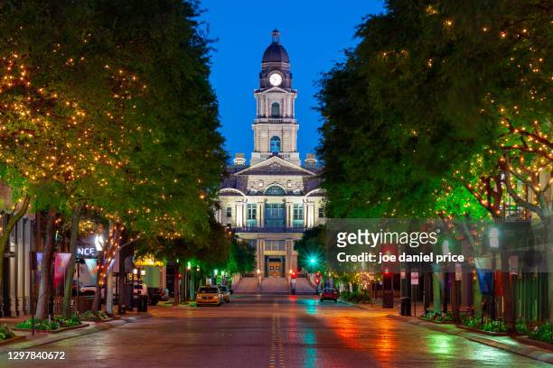 dawn, tarrant county justice, fort worth, texas, america - stock photo - fort worth stock pictures, royalty-free photos & images