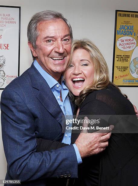 Des O'Connor and wife Jodie Brooke Wilson attend a party celebrating the addition of veteran entertainer Des O'Connor to the cast of the West End...