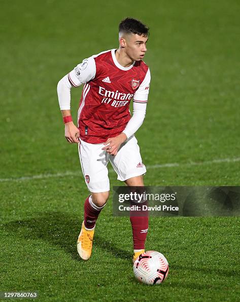 Arsenal Controls Catalin Cirjan of Arsenal controls the ball during the PL2 match ...