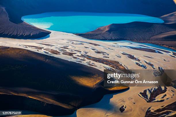 aerial photo iceland - gunnar örn árnason stock pictures, royalty-free photos & images