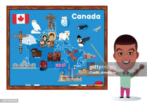 learn abaut canada - people in quebec city stock illustrations