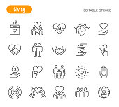 Giving Icons - Line Series - Editable Stroke