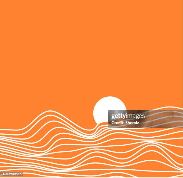 illustrations, cliparts, dessins animés et icônes de lignes blanches, dunes de sable, montagnes - orange texas