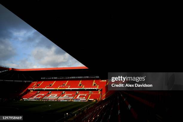 General view inside the stadium prior to the Sky Bet League One match between Charlton Athletic and Swindon Town at The Valley on January 23, 2021 in...