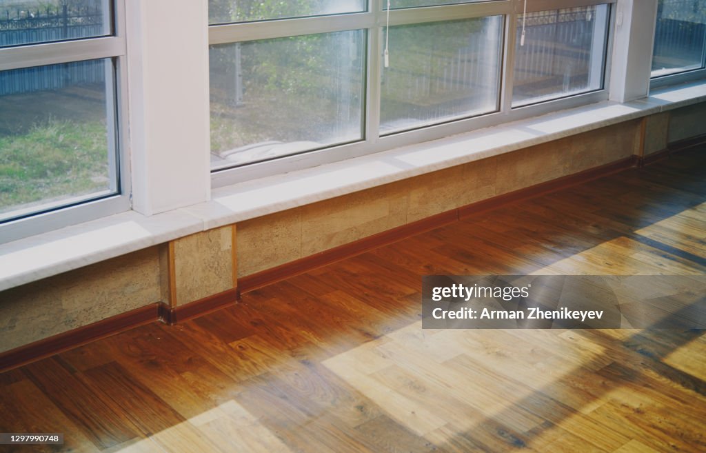 Window Inside Front View Window Frame With A Front Back Yard View High-Res Stock Photo - Getty ...