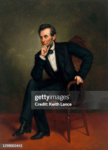 Portrait of Abraham Lincoln, 16th US President