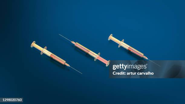 vaccine technology illustration, 3d computer generate render. - coronavirus portugal ストックフォトと画像