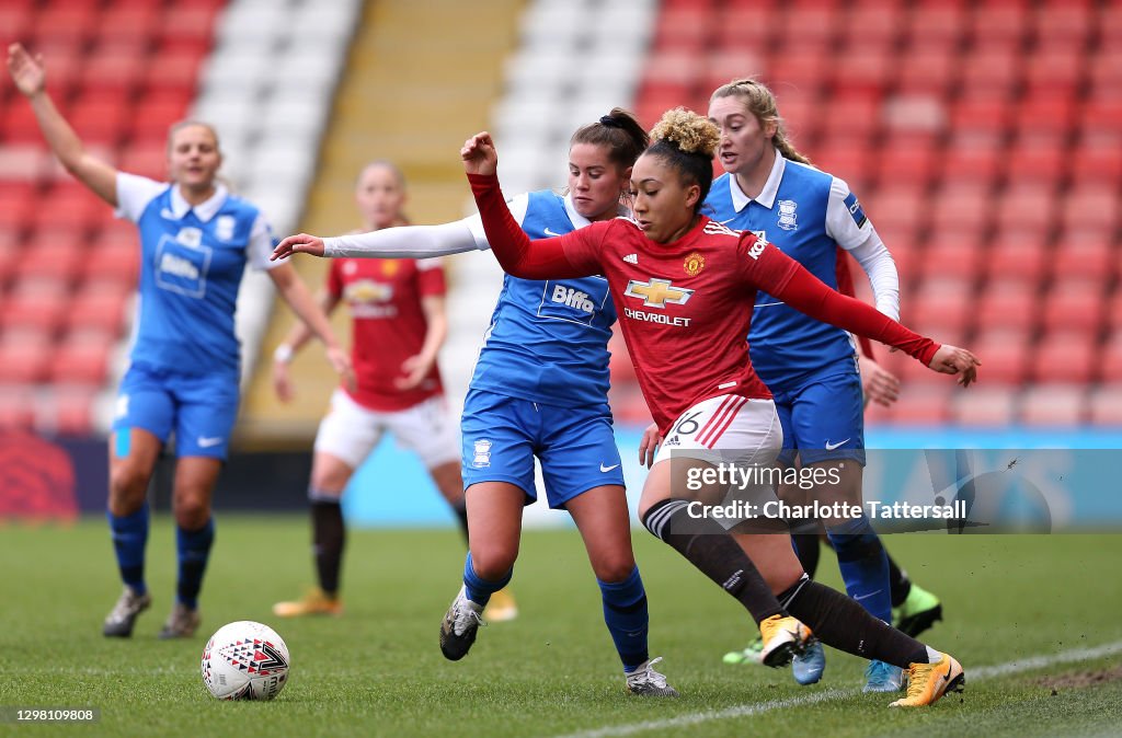 Manchester United Women v Birmingham City Women - Barclays FA Women's Super League