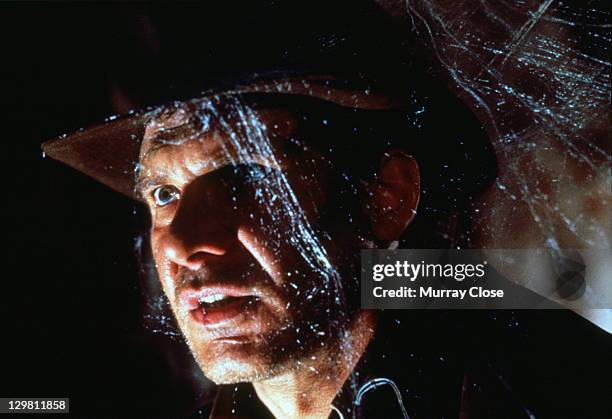 American actor Harrison Ford as the eponymous archaeologist in a scene from the film 'Indiana Jones and the Last Crusade', 1989.