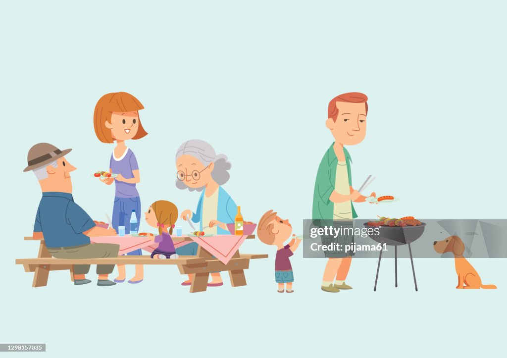 Happy Family Picnic