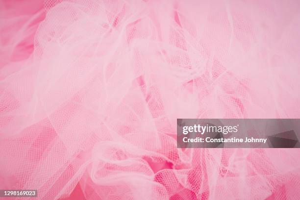 soft pink fabric background - tecido transparente imagens e fotografias de stock