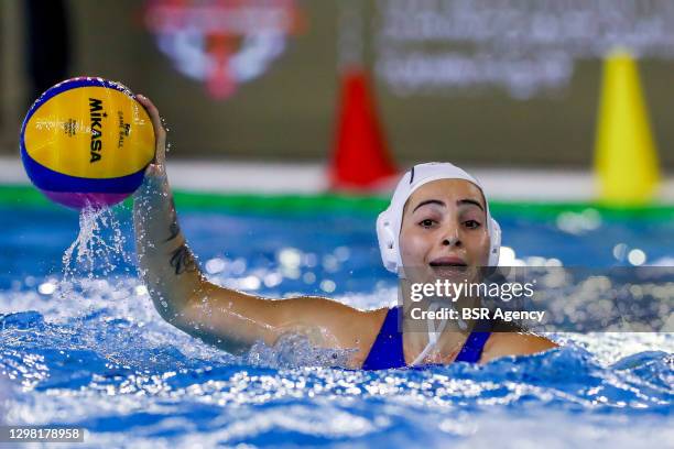 Nikoleta Eleftheriadou of Greece during the match between Greece and Italy at Women's Water Polo Olympic Games Qualification Tournament at Bruno...