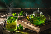 Moroccan Mint Tea, Northern Africa Maghrebi mint tea with green tea
