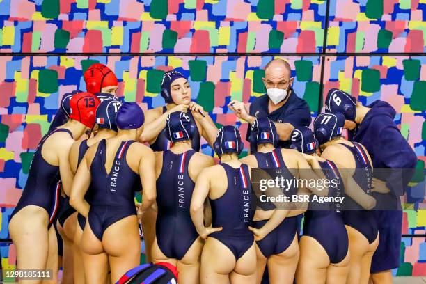 Team France during the match between Kazachstan and France at Women's Water Polo Olympic Games Qualification Tournament at Bruno Bianchi Aquatic...