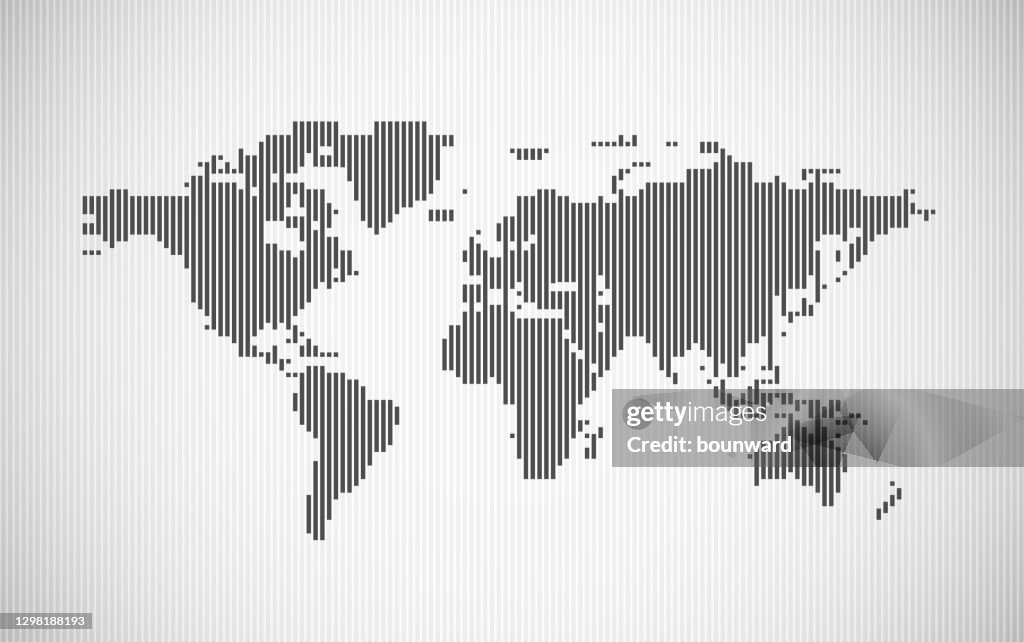 World Map Line Raster Line World Map High-Res Vector Graphic - Getty Images