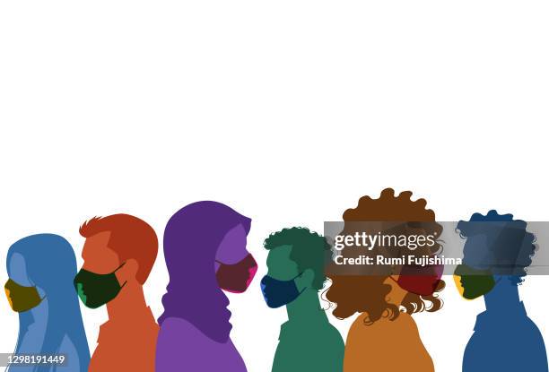 respect during the covid-19 pandemic - global health stock illustrations