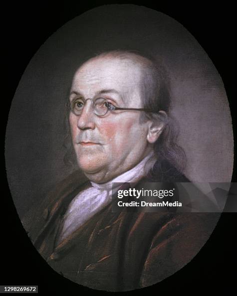 Benjamin Fra Portrait Benjamin Franklin In 1785 Wearing Bifocals Painting By... News ...