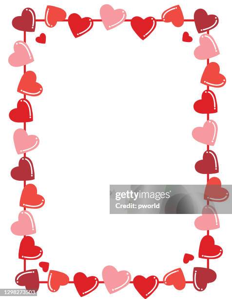 Heart Slide Frame 4,499 Heart Border Frame High Res Illustrations - Getty Images