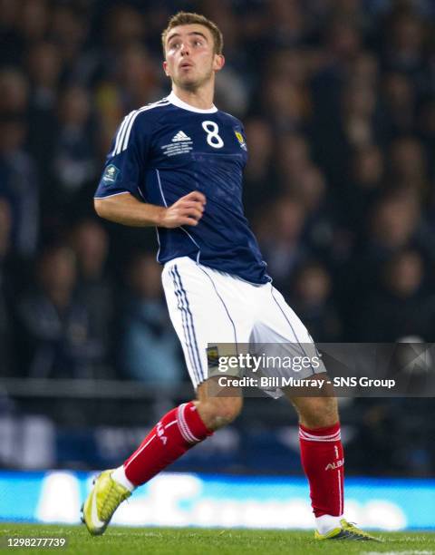 V SPAIN .HAMPDEN - GLASGOW.James Morrison in action for Scotland