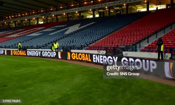 V SPAIN .HAMPDEN - GLASGOW.Global Energy Group LED boards