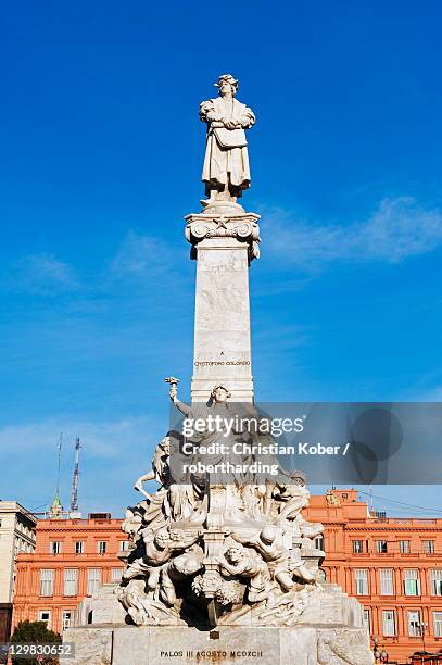 monument to christopher columbus, buenos aires, argentina, south america - christopher columbus monument buenos aires stock pictures, royalty-free photos & images
