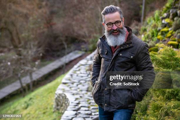 getting away from it all - handlebar moustache stock pictures, royalty-free photos & images